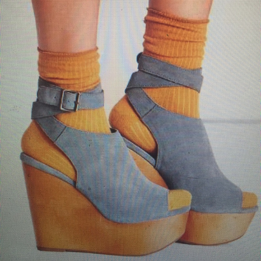 Jeffrey Campbell Ankle Wrap Wedge